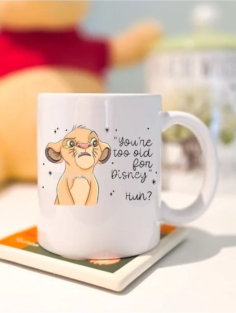 Disney-Inspired Simba Ceramic Coffee Mug